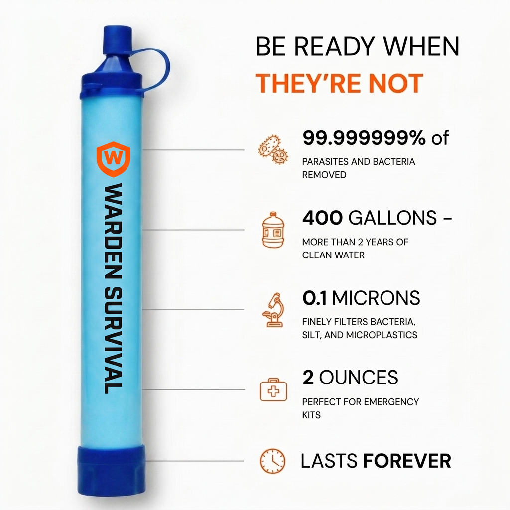 WARDEN-S1 Emergency Water Filter Straw
